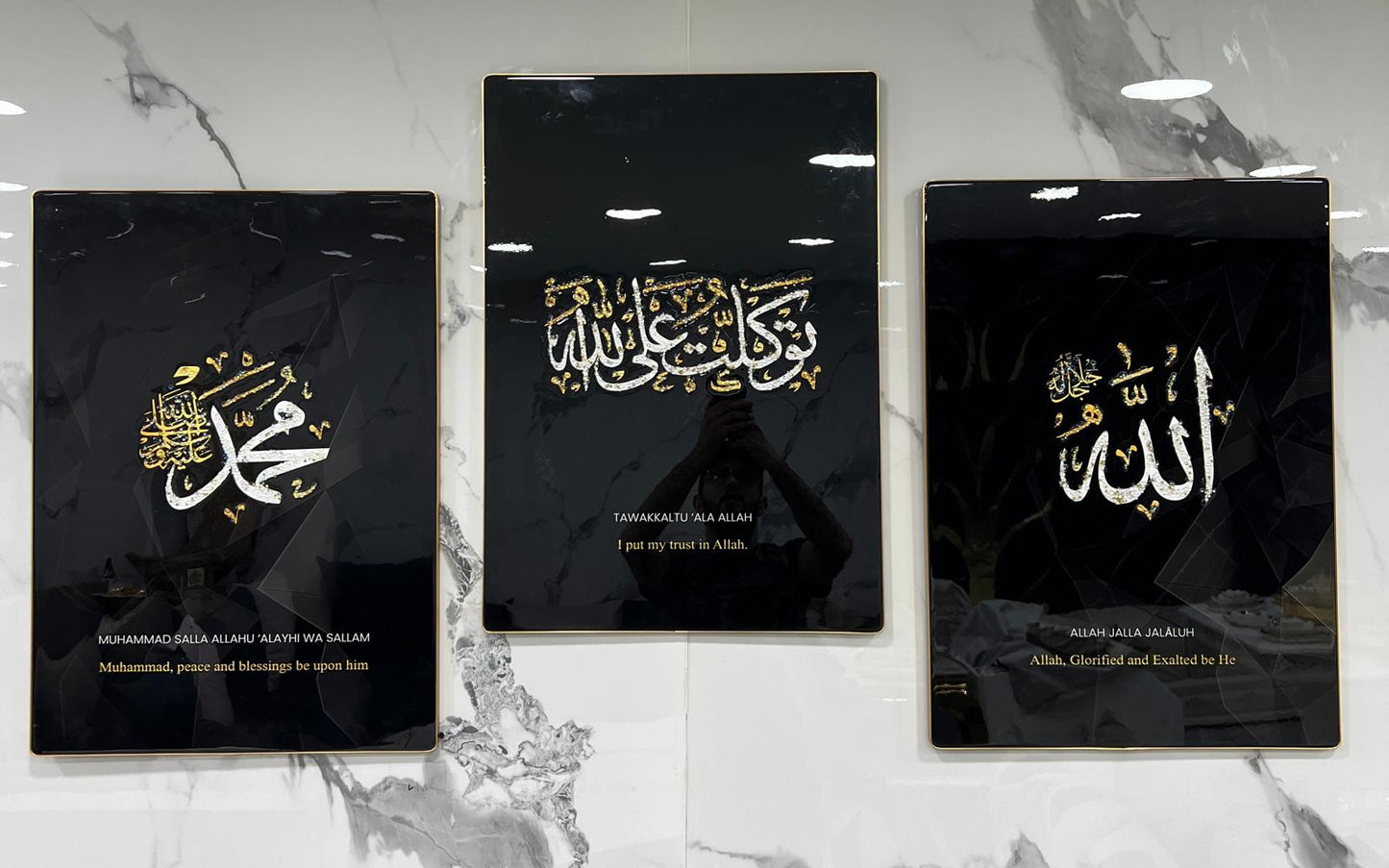 Lot de 3 Cadres noir