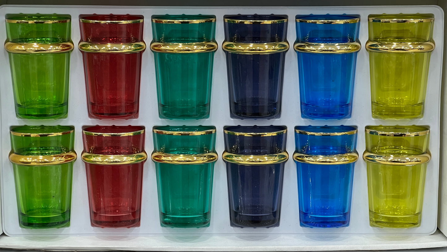 Verre anneaux doré