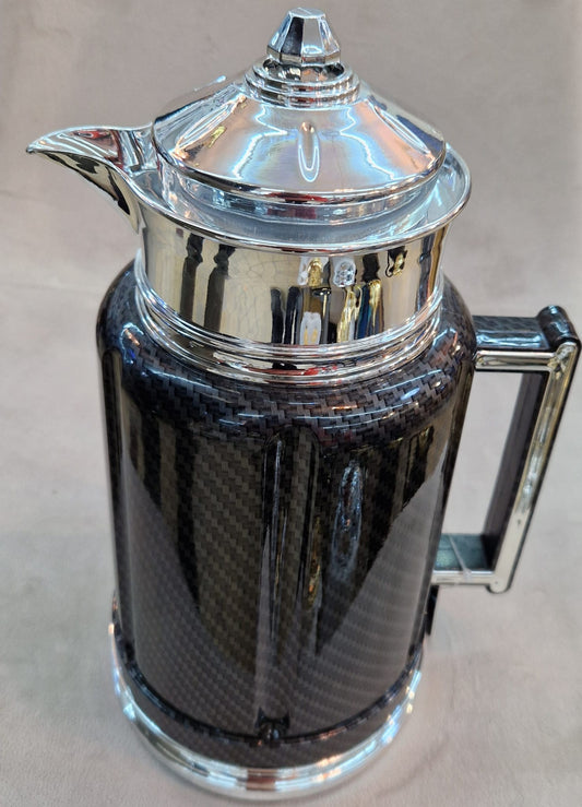 Thermos noir et argenté