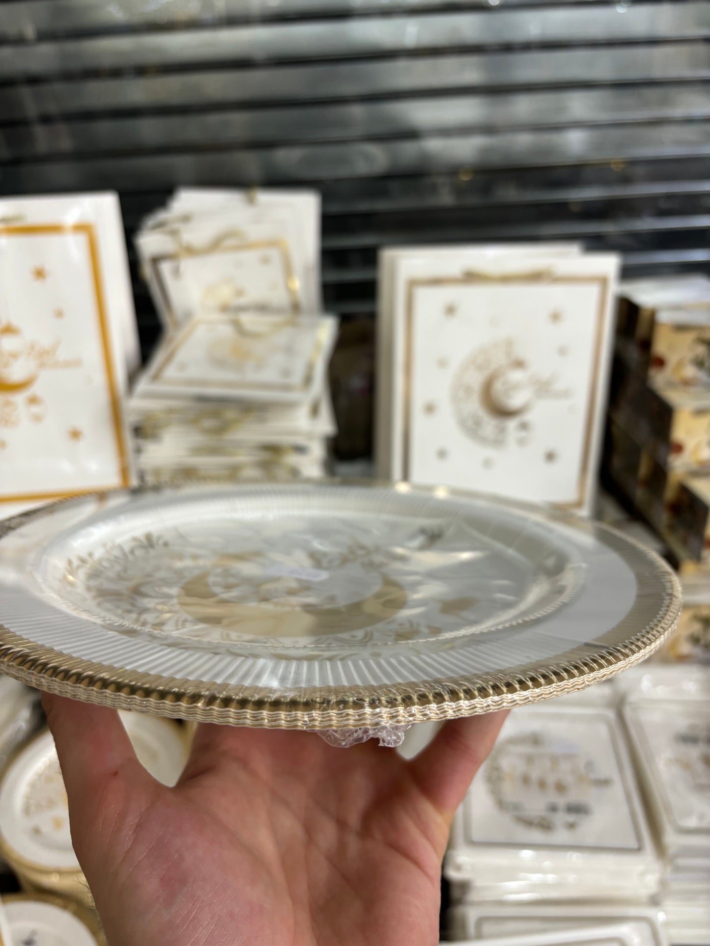 6 Grande assiettes Eid Mubarak