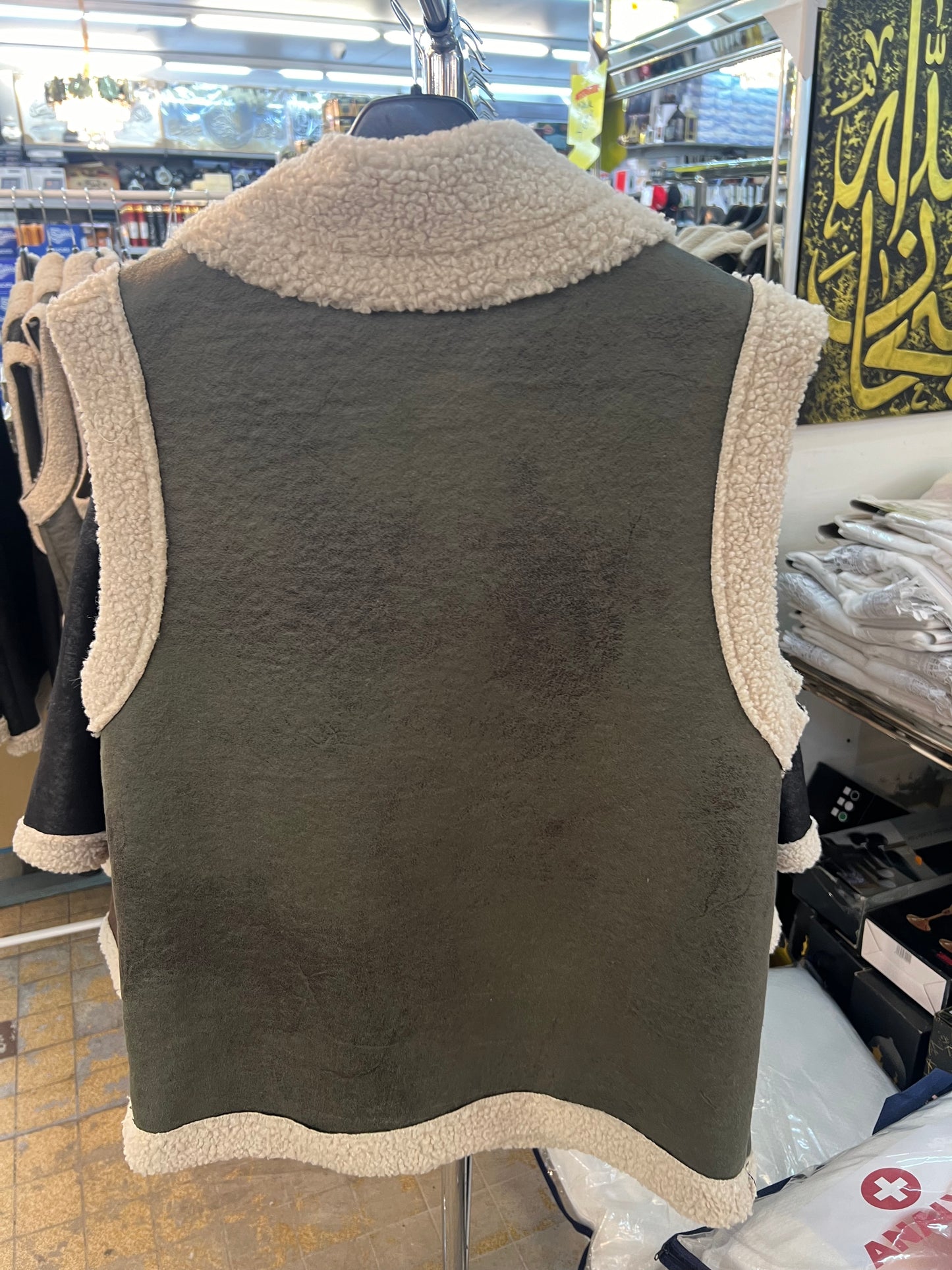 Veste sans manches kaki