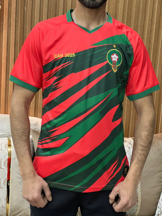 Maillot supporter Maroc CAN 2025 Rouge