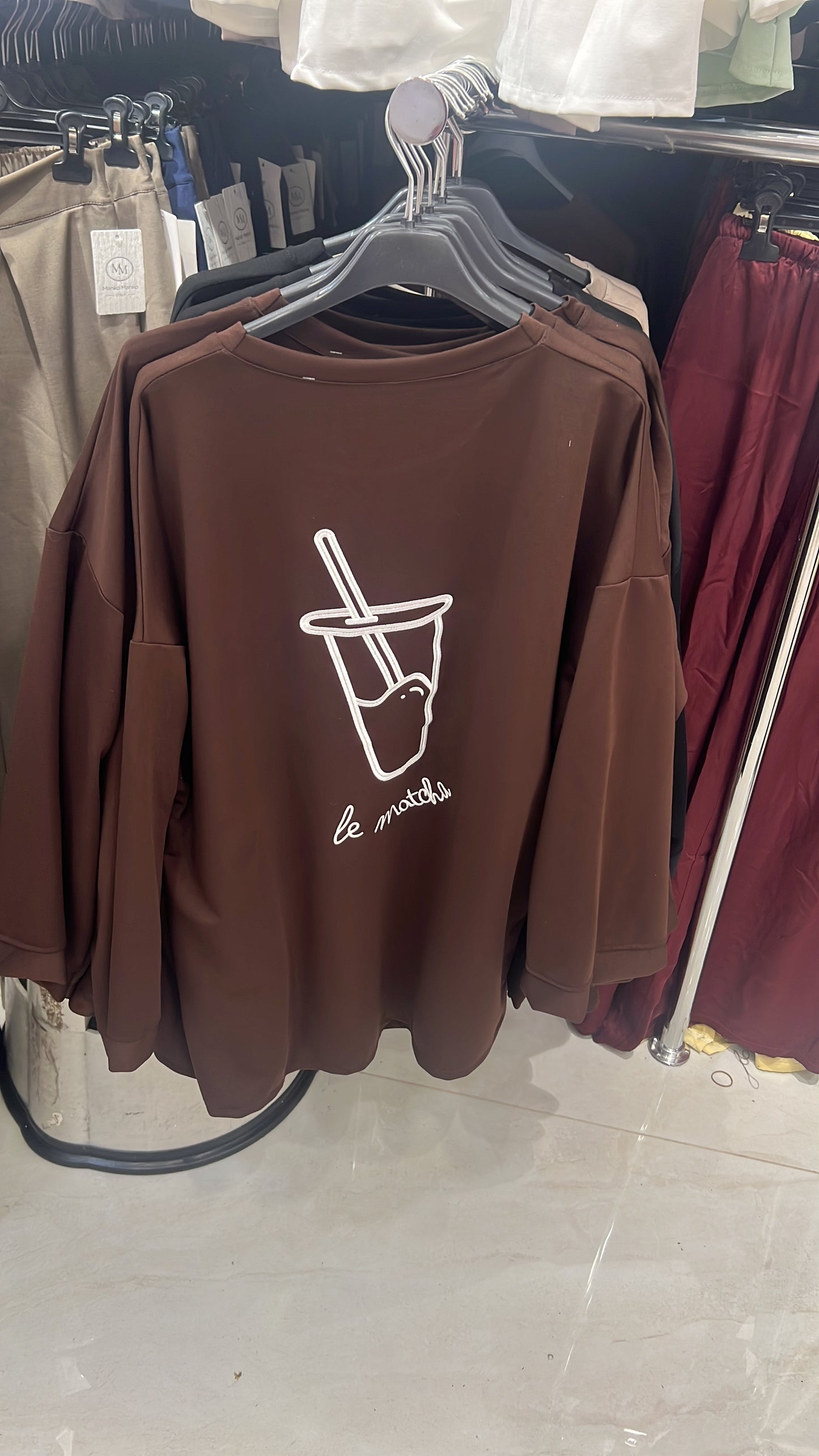 T-shirt manches longues matcha
