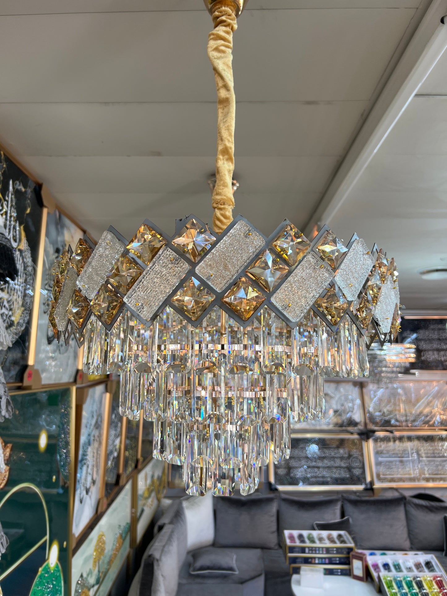 Lustre doré