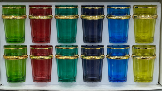 Verre anneaux doré