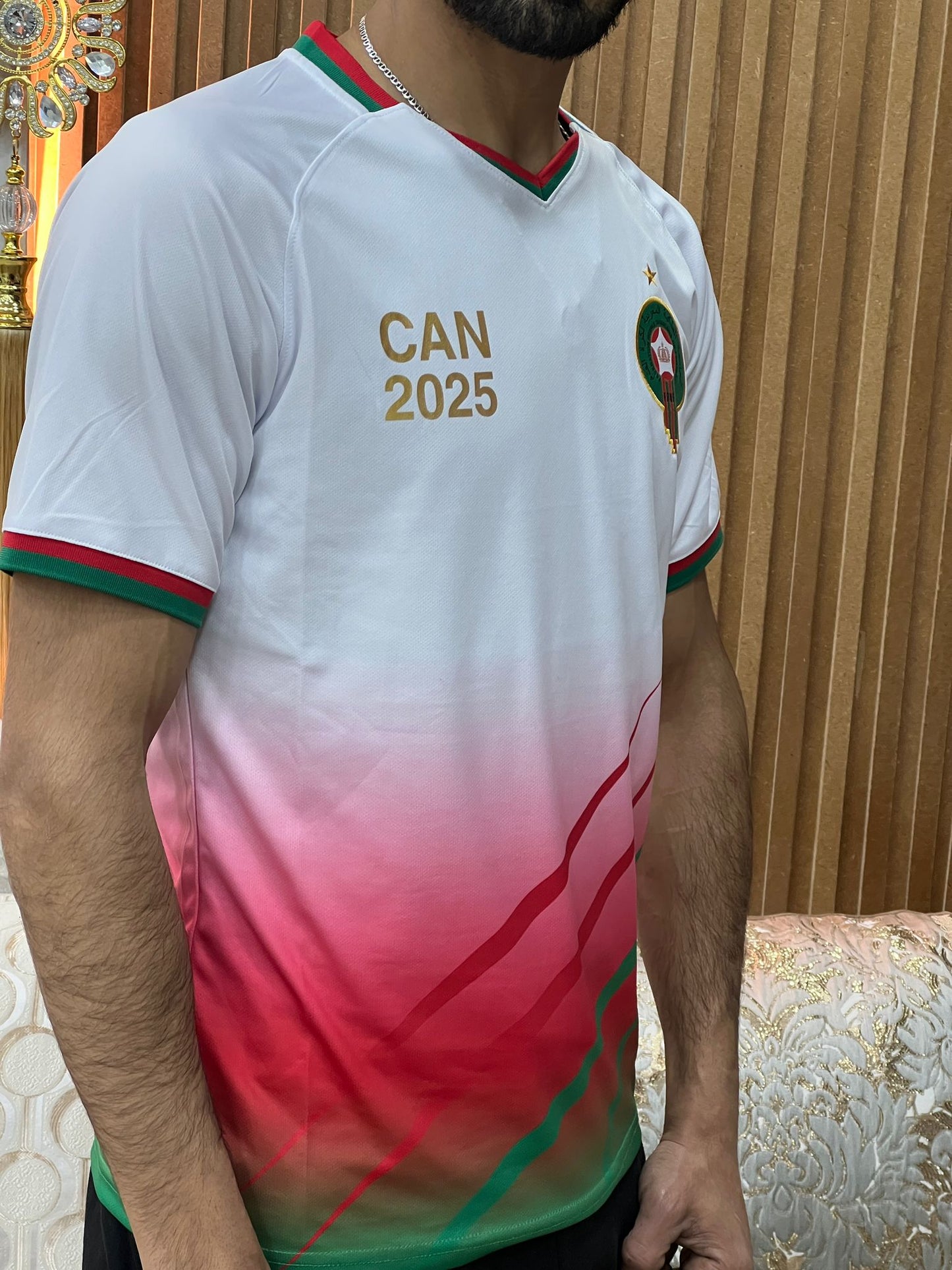 Maillot supporter Maroc CAN 2025 Blanc