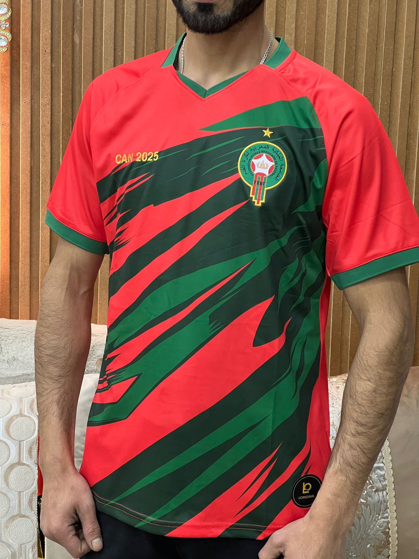 Maillot supporter Maroc CAN 2025 Rouge