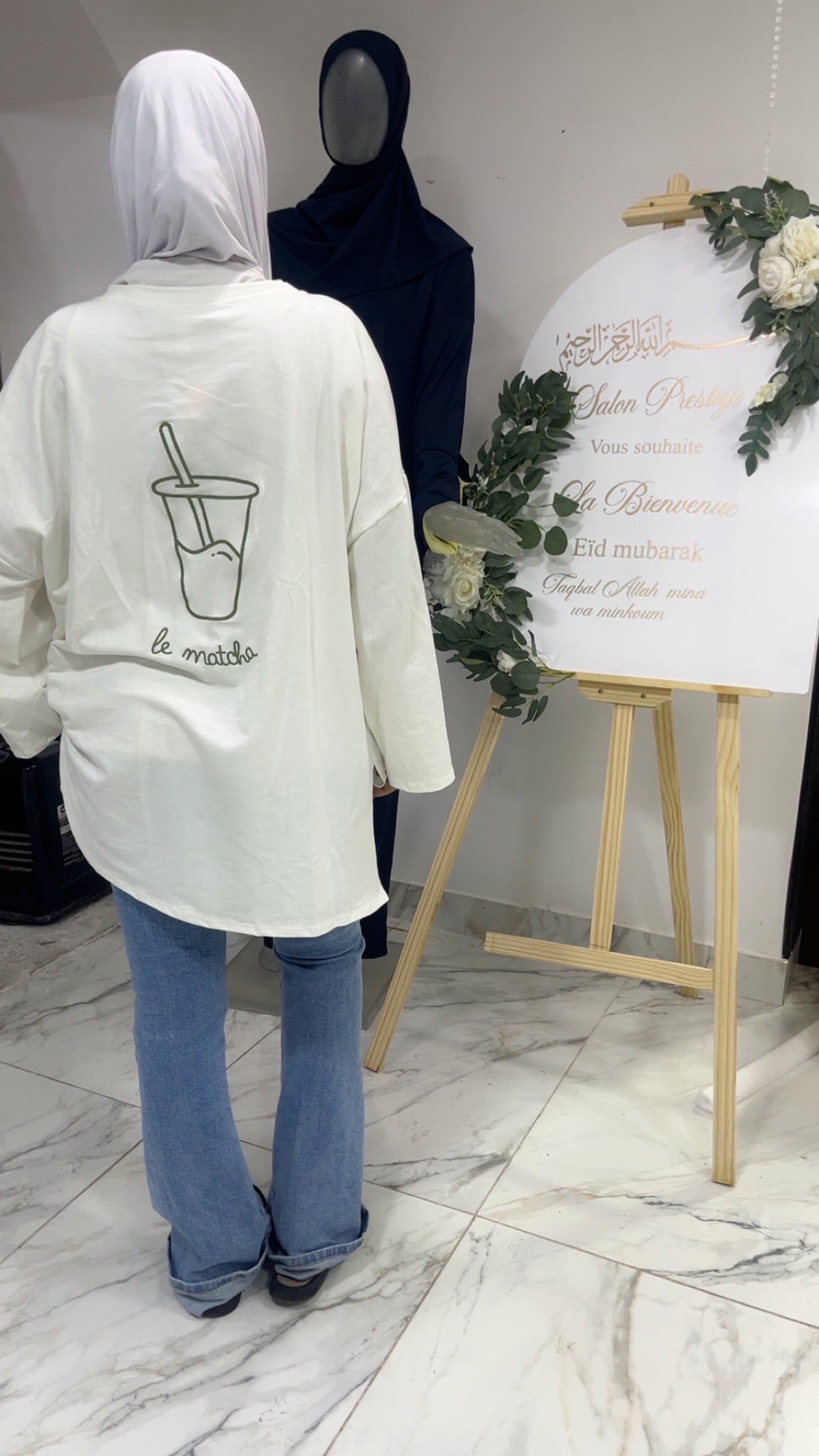 T-shirt manches longues matcha
