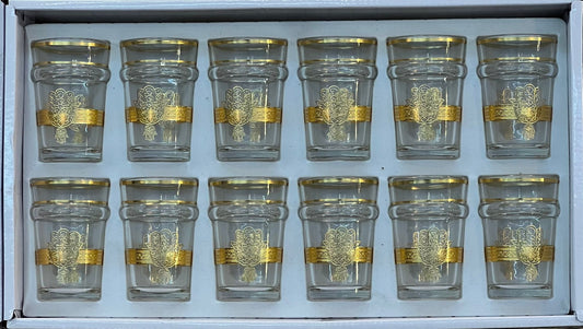 12 Verres à thé Main