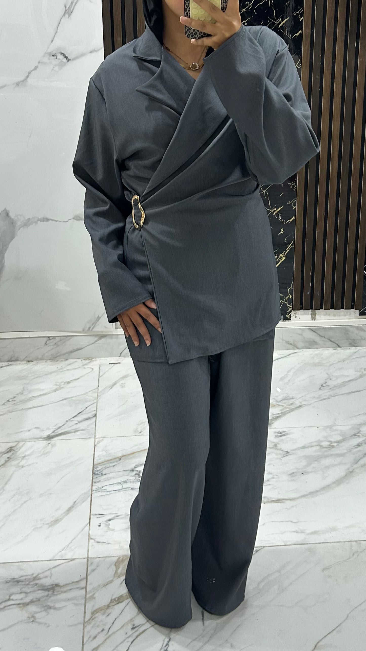 Ensemble blazer ceinturé -  premium