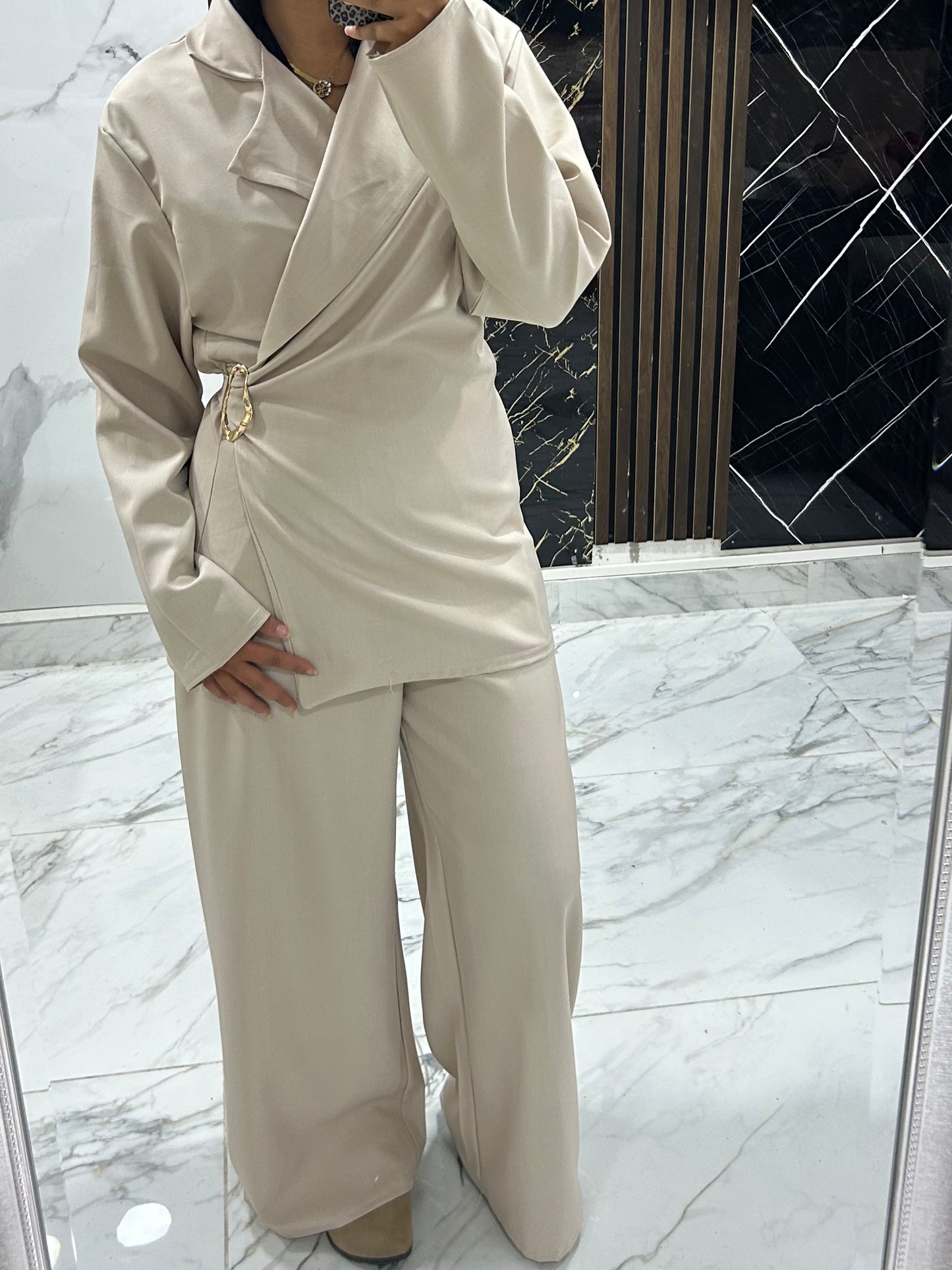 Ensemble blazer ceinturé -  premium
