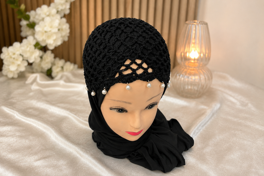 Bonnet Filet Perlé